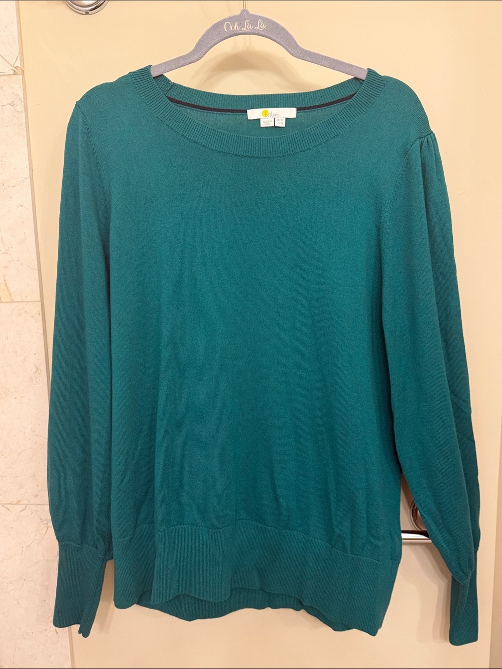 Boden Emerald Green Crewneck Sweater